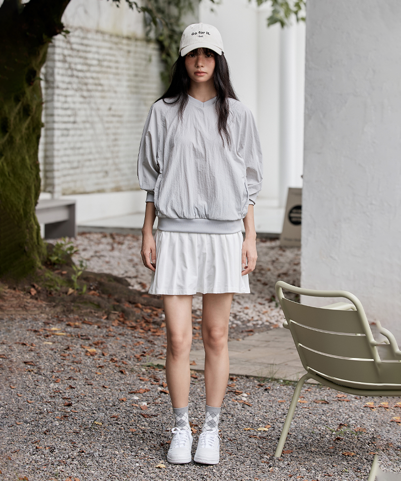 FORDI Wind V-Neck Man-To-Man - Gray