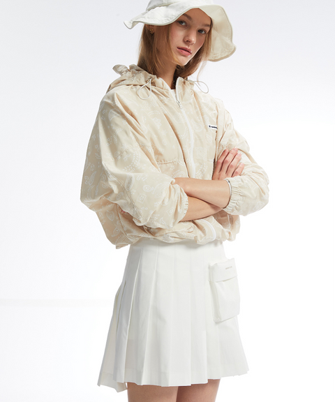 Monday Flow Wink Pleated Skirt - White