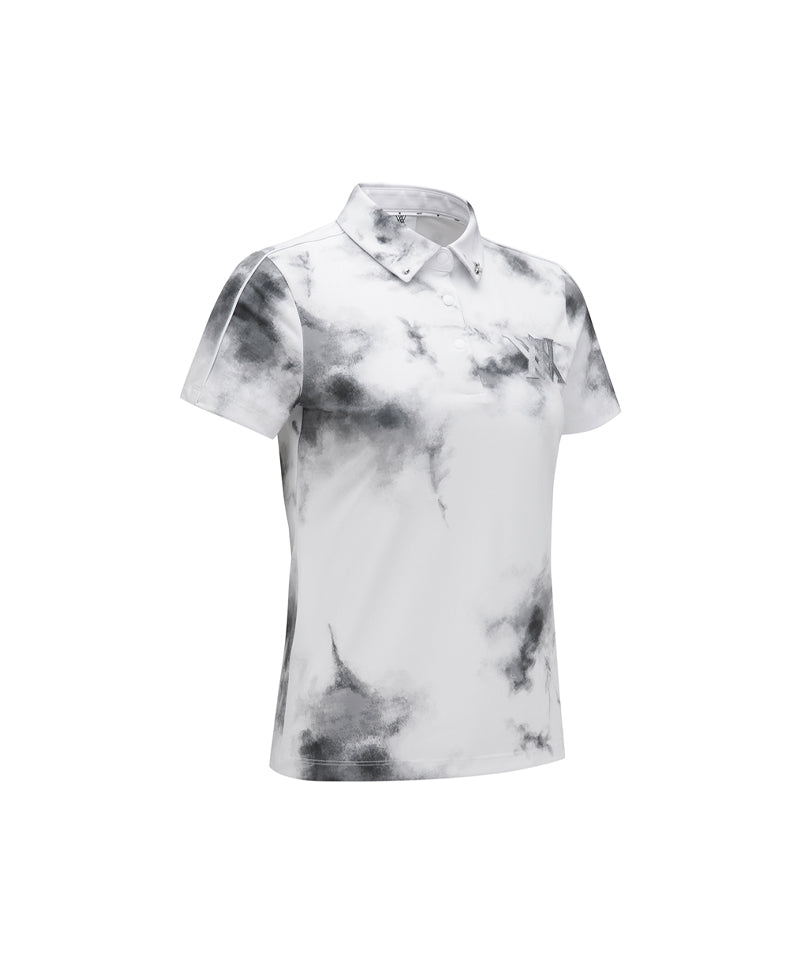 [Warehouse Sale] Women's SM Collared Short T-Shirt - White