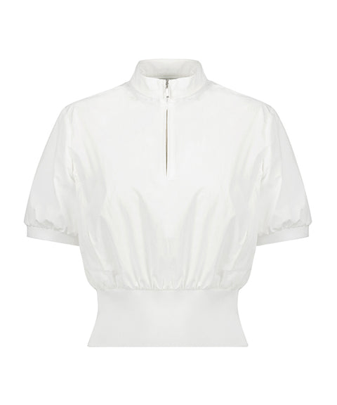 LE SONNET Lovely Sporty Blouse - White