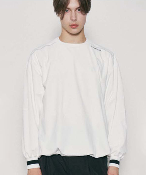 LENUCU Men String Anorak - White