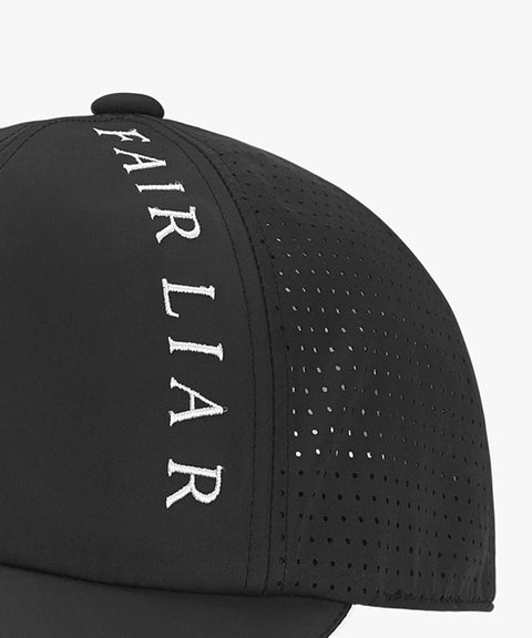 FAIRLIAR Men's Perforated Point Cap - Black