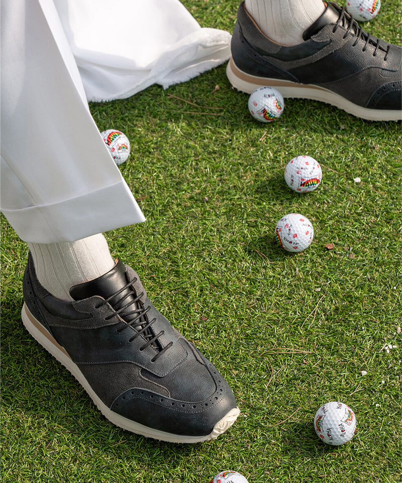 ALL CLASSIC Golf Saffiano Modern Classic Golf Shoes - Navy