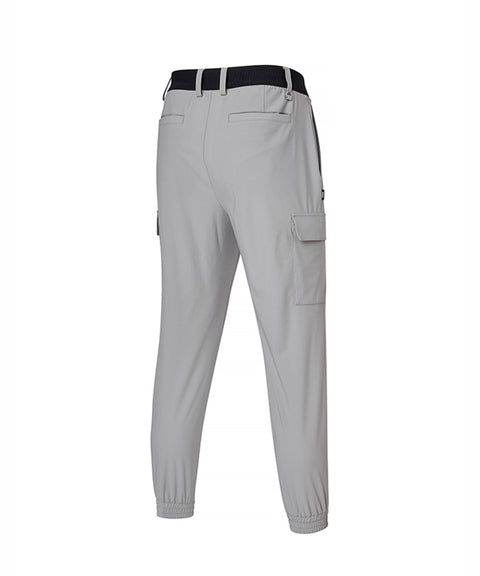 XEXYMIX Golf Men's High Tension Cargo Jogger Pants - Gray