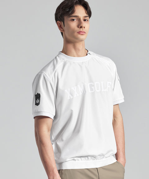 [Warehouse Sale] XEXYMIX Men's Golf Windtech Field Short Sleeve - White