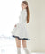 J.Jane Classic Color Contrast Flared Dress - White