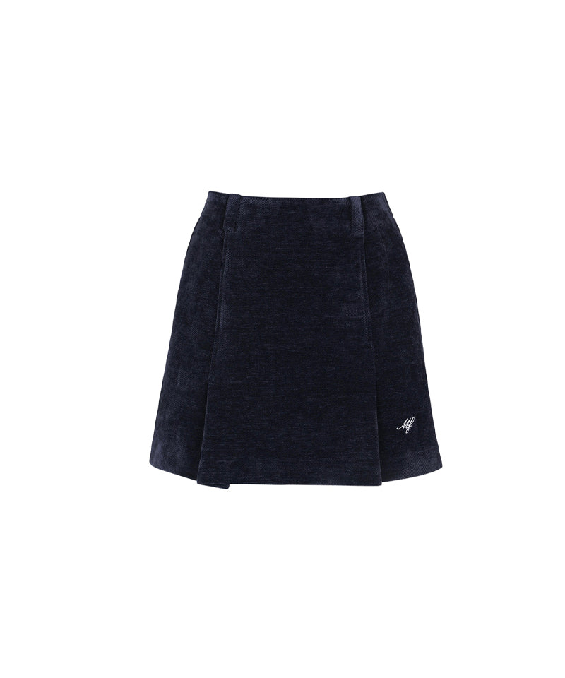Monday Flow Soft Corduroy Skirt - Dark Navy