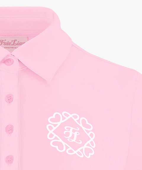 FAIRLIAR Heart Symbol Performance T-Shirt - Pink