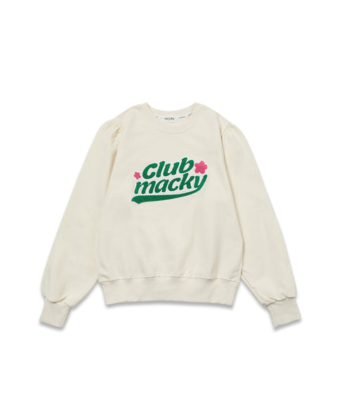 MACKY Golf: Flua Puff Sweatshirt - Ivory