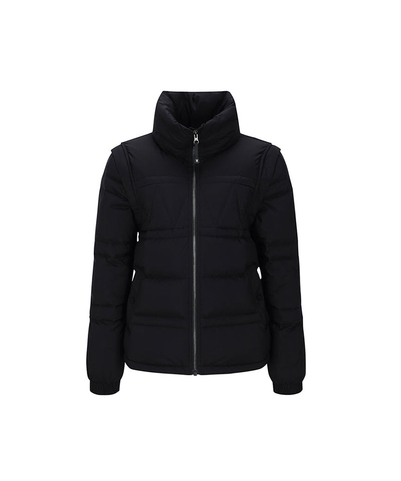 ANEW Golf Women's Sleeve Detachable Down Jacket - Black