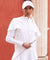 CREVE NINE: Performance Balloon Sleeve T-shirt - White