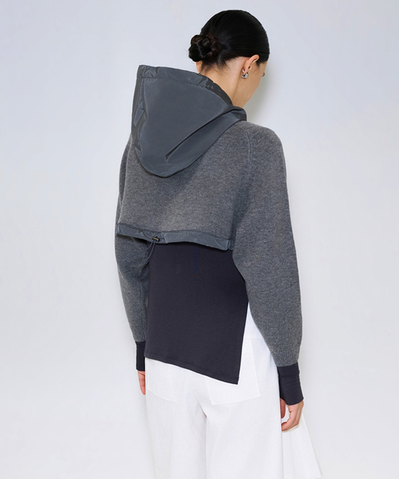 Anell Golf Hooded Layering Knit - Gray