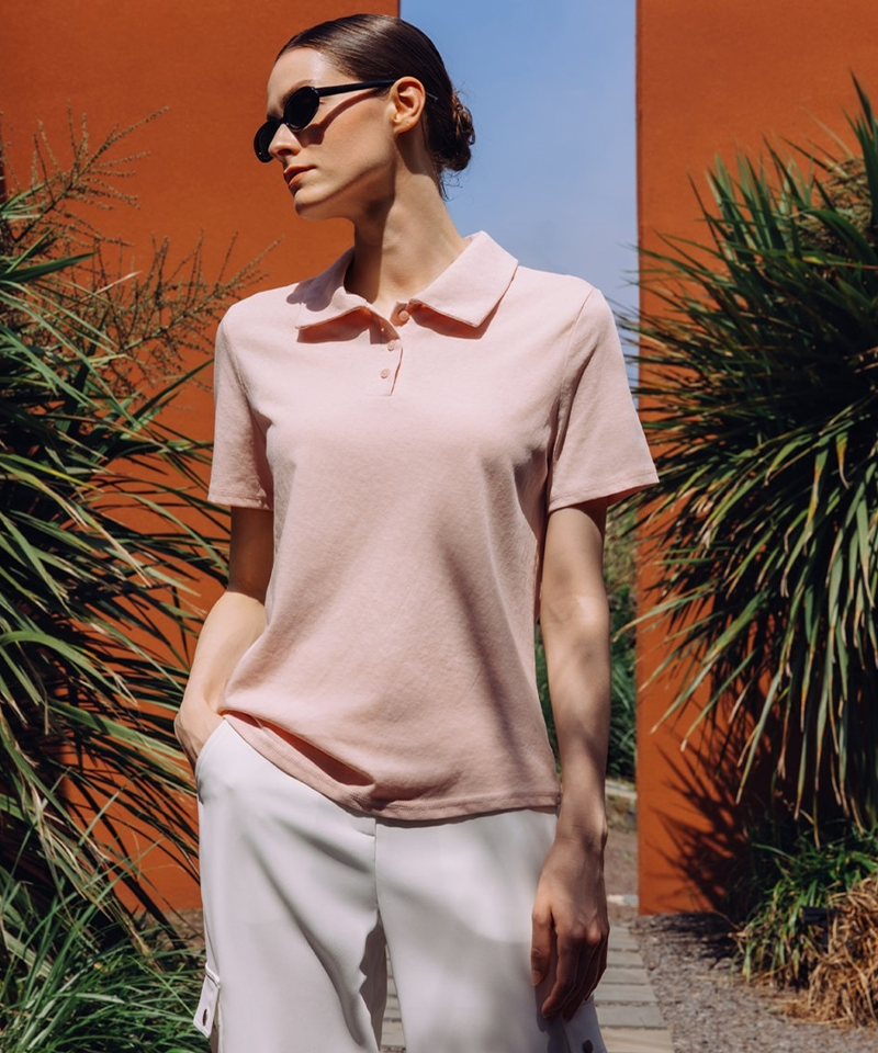 OBER Golf Essential Collared T-shirt - Pink
