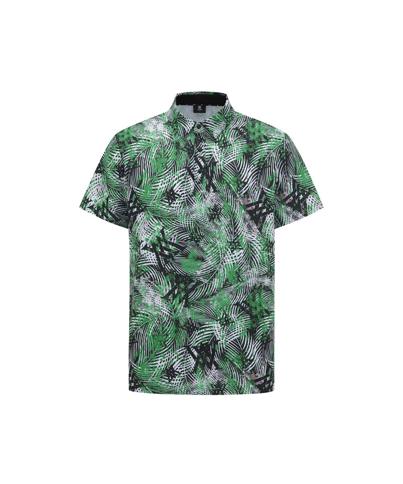 ANEW GOLF Men's SM Tropical Pattern Short T-Shirt - Green