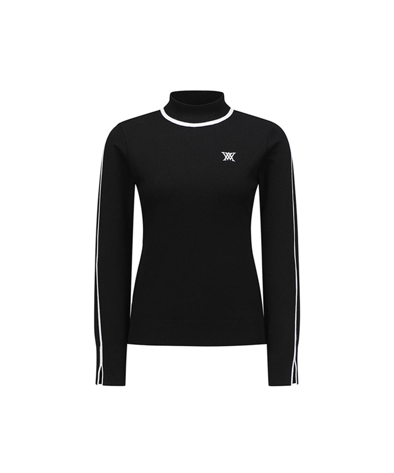 ANEW Golf: Woman High Neck Sweater - Black