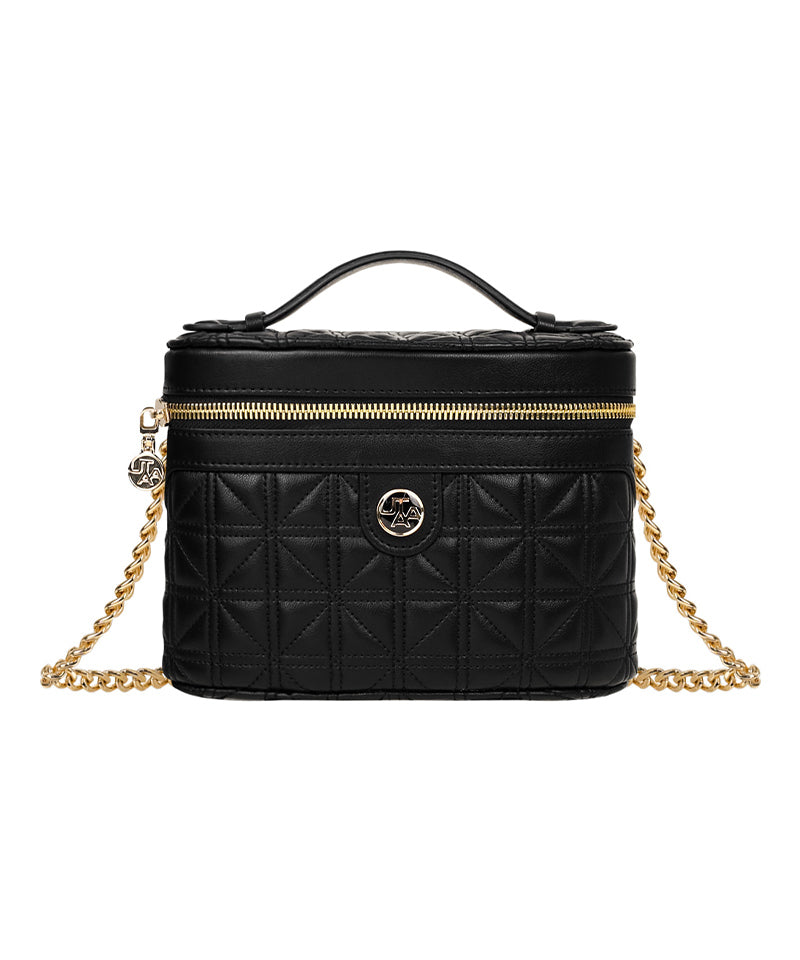 UTAA Cross Quilting Tote Cross Bag -  Black