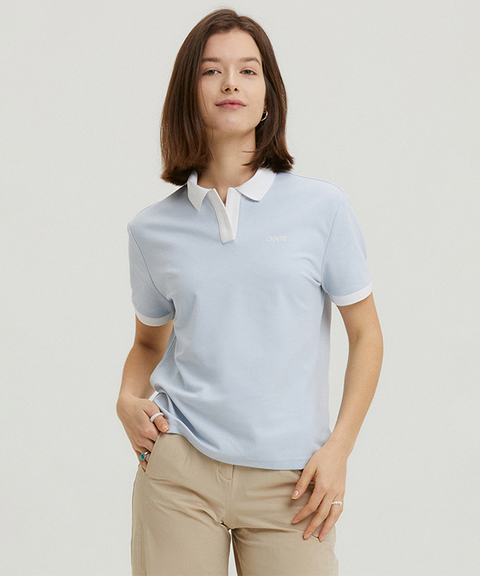 AVEN Soft Cool Polo Sky - Blue