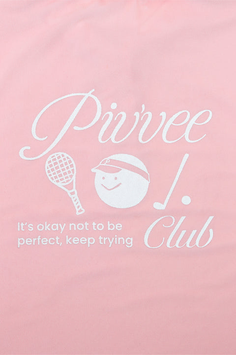 PIV'VEE Club Terry PK Shirt - Bubble Pink