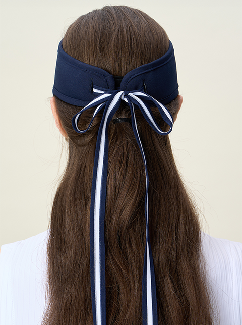 FORDI Color block Ribbon Visor - Navy