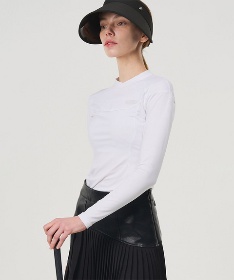POSHERD Line Stretch Functional Top (UV CUT) - Off White