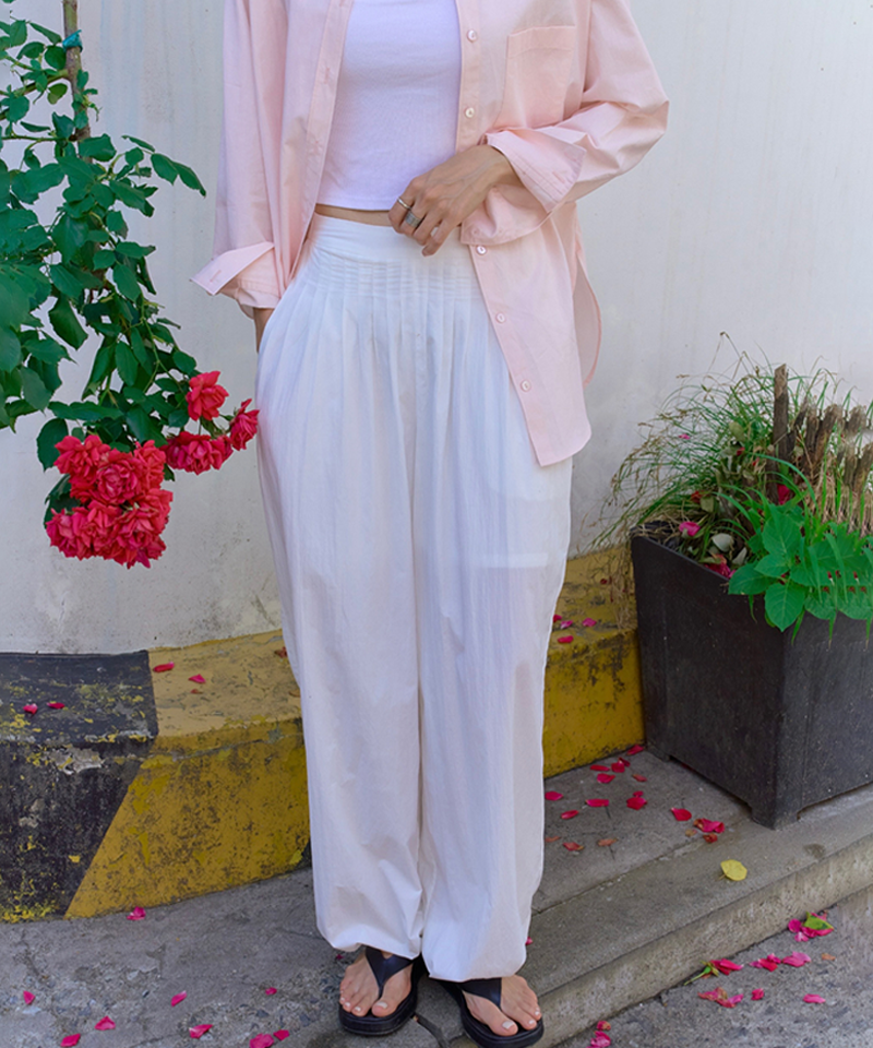 Monday Flow City Harem Pants - White