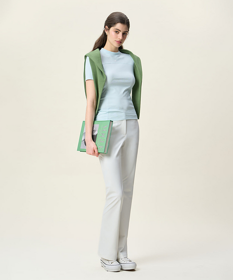 FORDI Signature Bootcut Long Pants - White