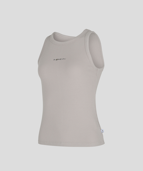 KANDINI Soft Rib Sleeveless - Ash Beige