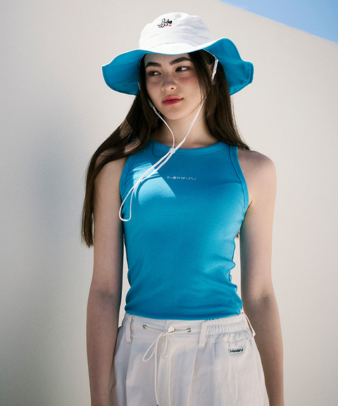 KANDINI Soft Rib Sleeveless - Blue