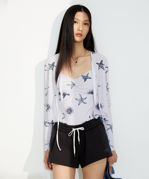 Monday Flow Striped Shorts - Charcoal Grey