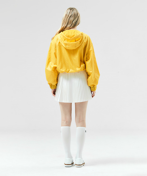 HENRY STUART Women's Loose Fit Hooded Anorak Jumper - Yellow