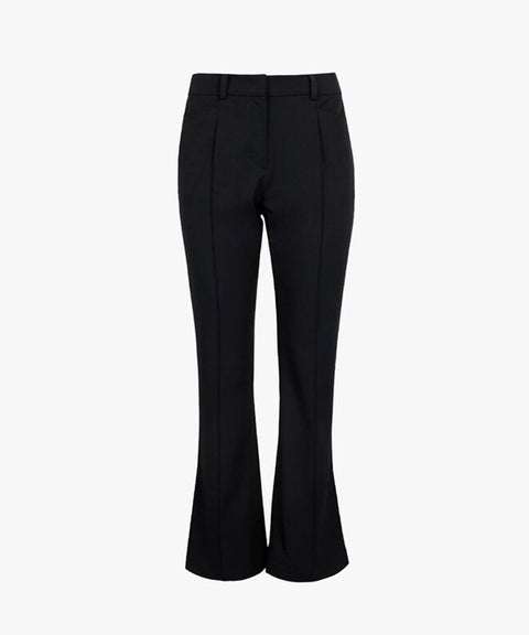 CREVE NINE: Pantaloon Bootcut Pants - Black