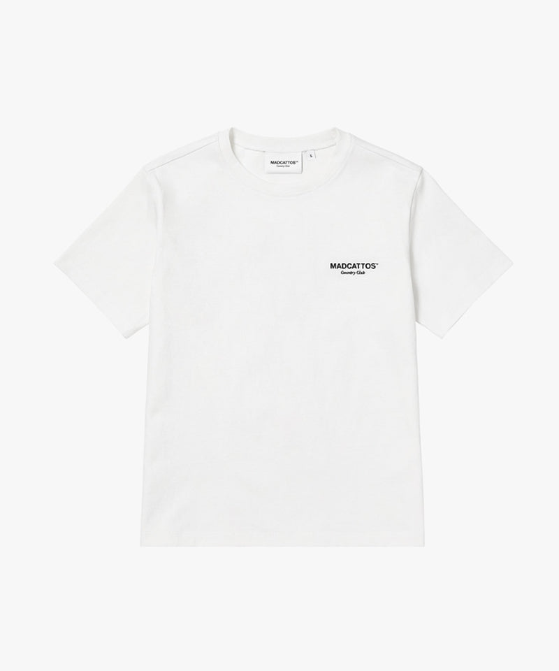 MCC Women's Solid Big Cat Tee - White