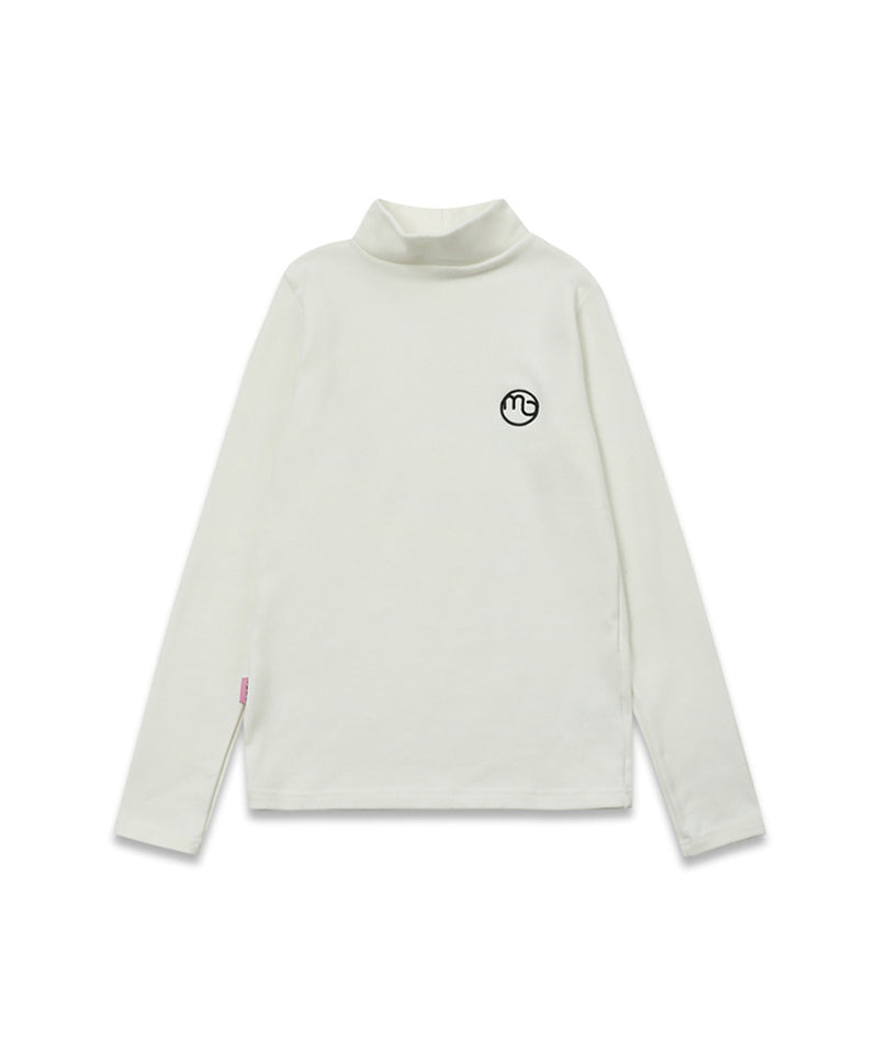 MACKY Golf: Half-neck Layer T-shirt - White