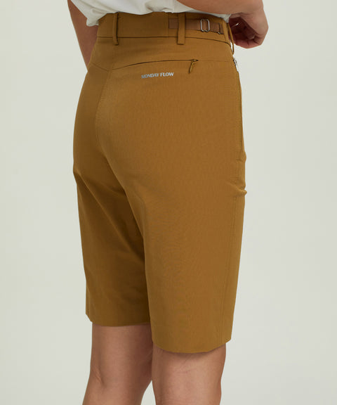 Monday Flow Light Stretch Bermuda - Camel