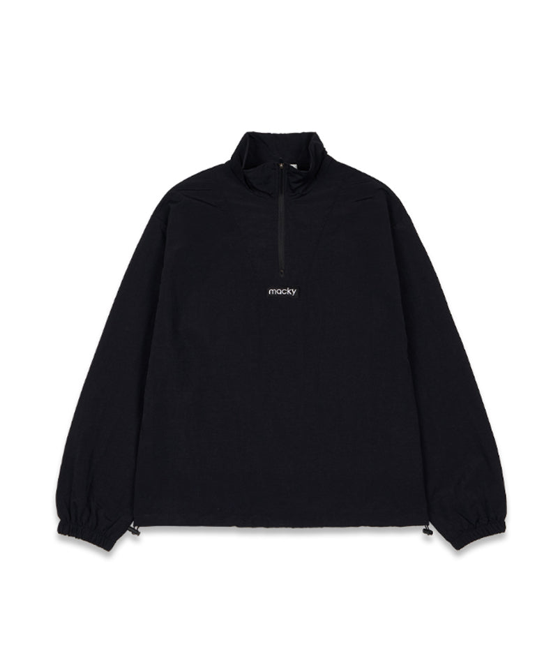 MACKY Golf: Patch Sling Zip-Up Anorak - Black