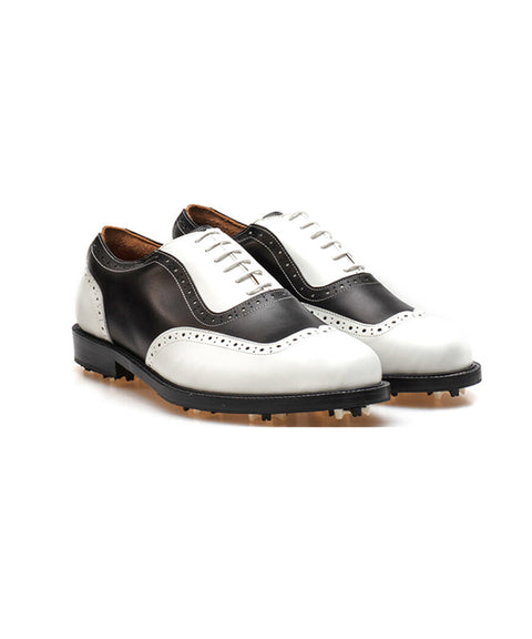 ALL CLASSIC Golf Wingtip Classic Golf Shoes - Black