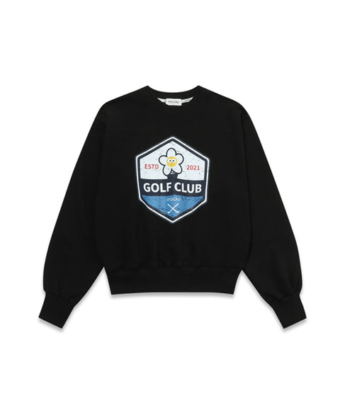 MACKY Golf: Washing Pigment Sweatshirt - Black
