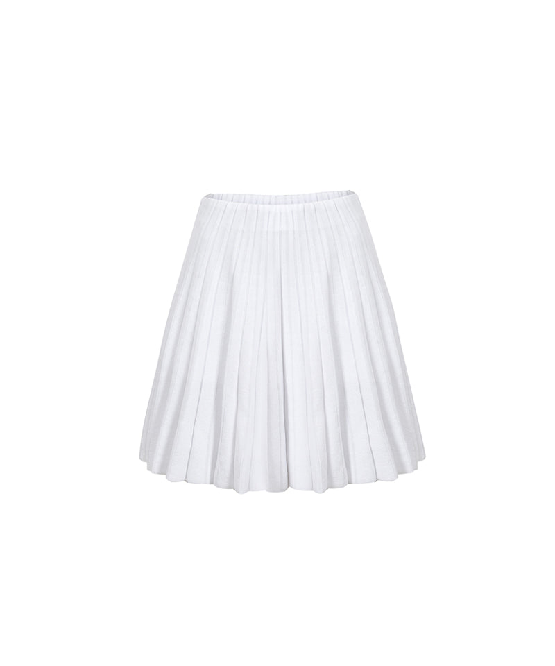 Anell Golf Cool Blend Pleated Skirt - White
