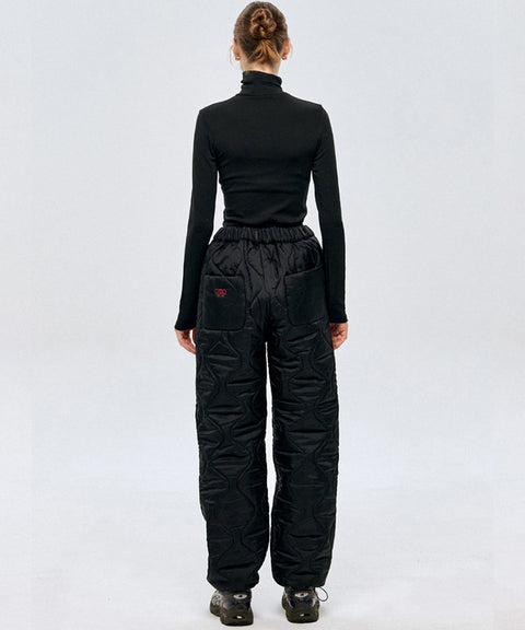 LE SONNET Quilted Pants - Black