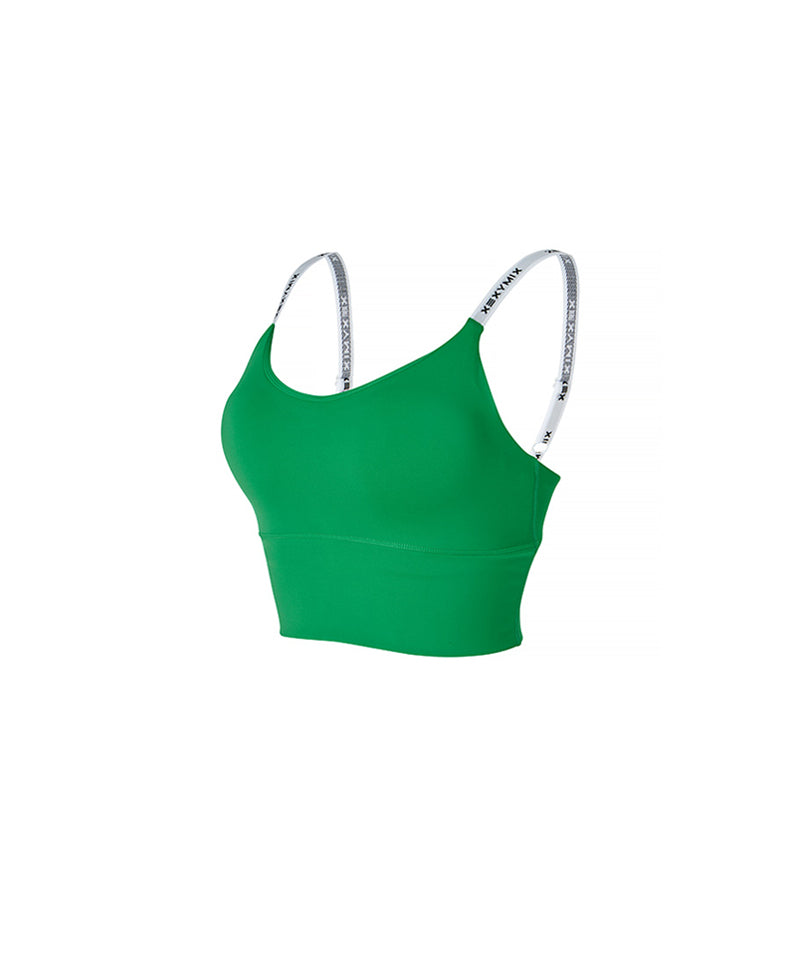[Warehouse Sale] XEXYMIX Swim Black Label Signature Life Padded Bra Top - Holly Green