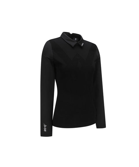 ANEW Golf Women's SP Hybrid Long T-Shirt - Black