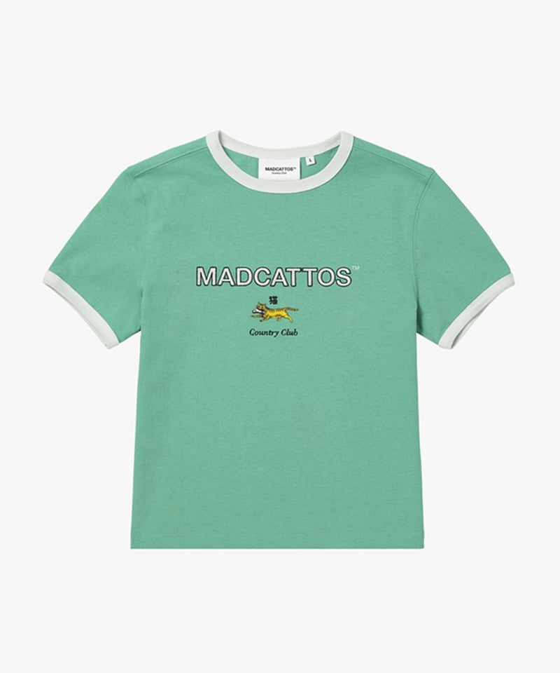 MCC Women's Color Block Tiny Cat Tee - Light Green