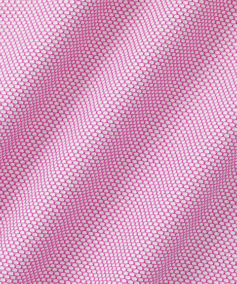 FAIRLIAR Men's Two-Tone Jacquard T-Shirt - Pink