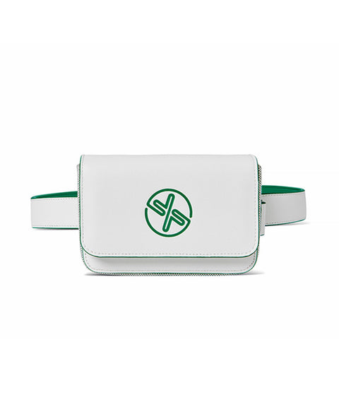 XEXYMIX Golf Arti Canvas Color Combination Belt Bag - White