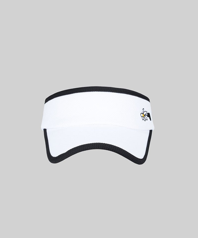 KANDINI Signature Visor Hat - White