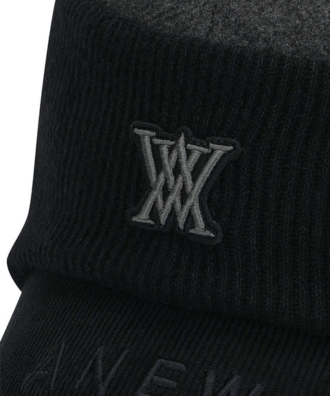 ANEW Golf Men's Knit Band Ball Cap - Black