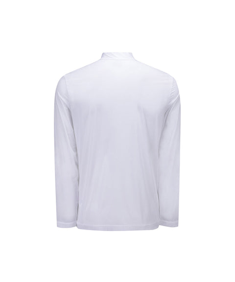 Men's Mock Neck Cooling Base Layer - White