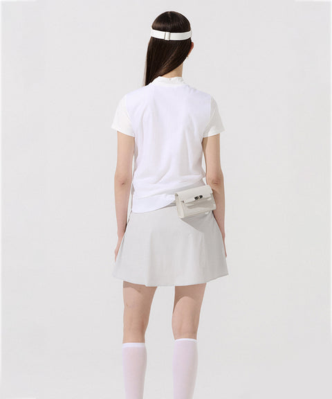 [Warehouse Sale] Anell Golf Cooling Layer Top- White