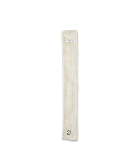 MACKY Golf: Point Button Knit Muffler - 3 Colors