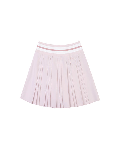Haley Yoko Waist Pleated Skirt - Light - Pink
